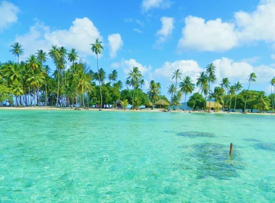 Duplex En Bord De Mer Fare Tahitea Pension Taputapuapea Екстер'єр фото