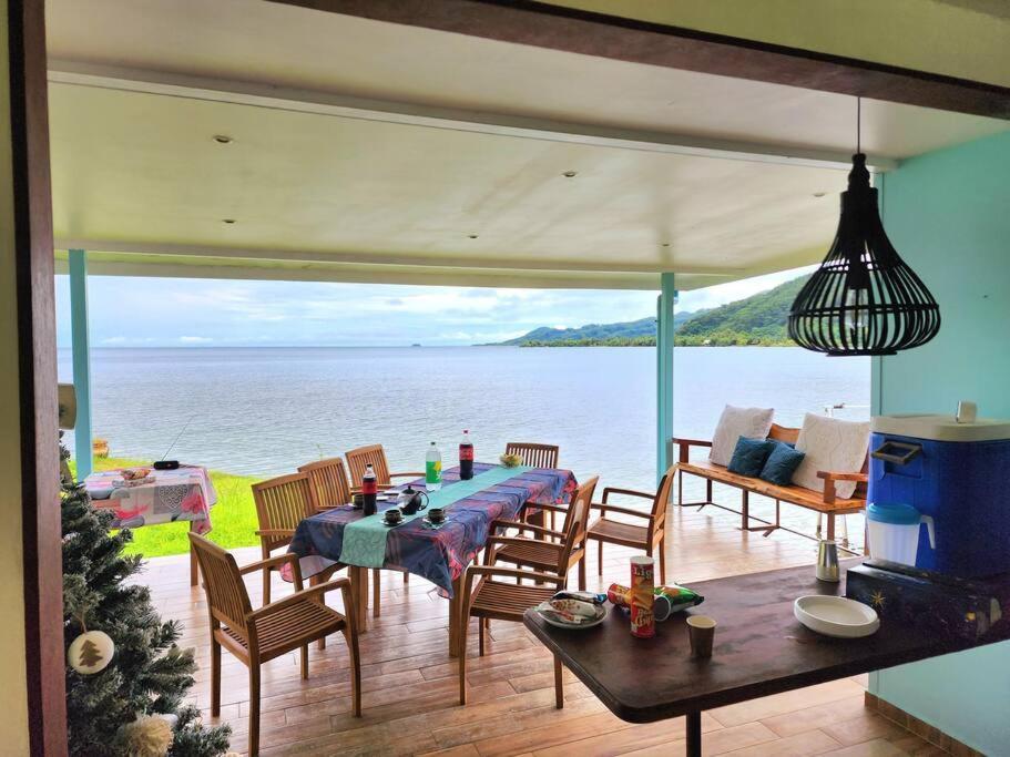 Duplex En Bord De Mer Fare Tahitea Pension Taputapuapea Екстер'єр фото